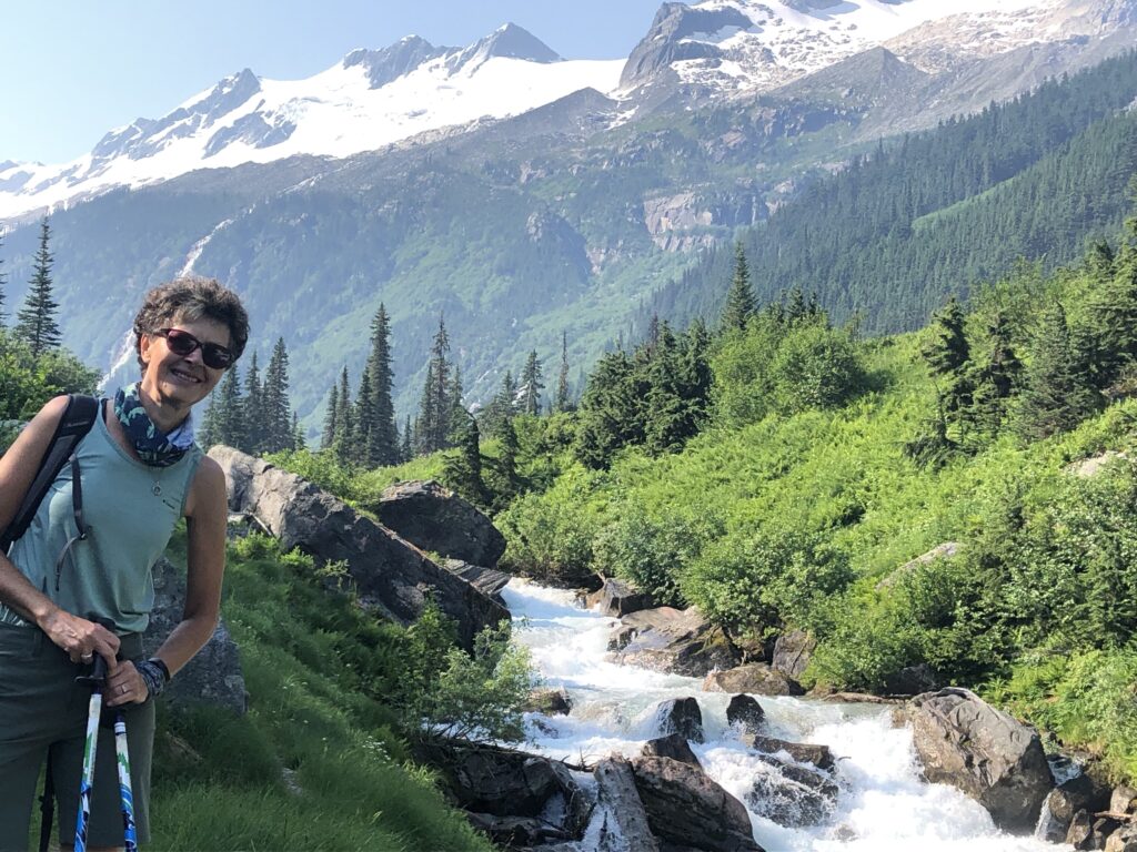 Barb in the mountains